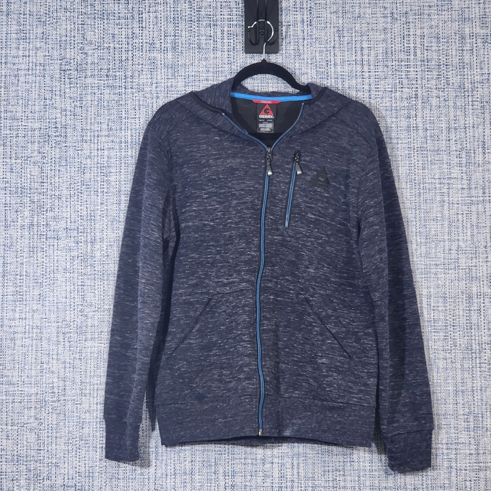 Gerry Weber Men's Blue Zip-Up Sweater